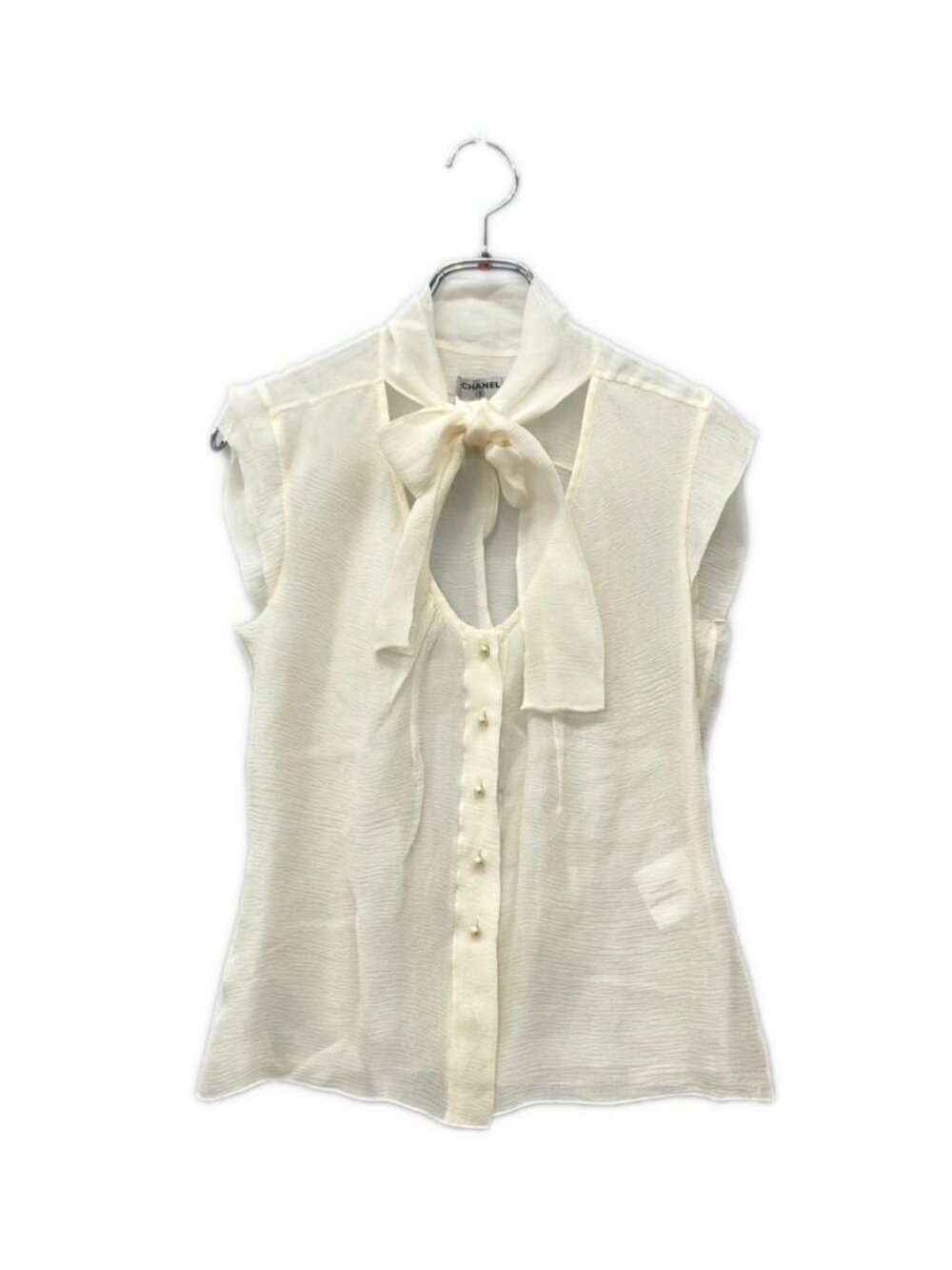 Chanel Silk Sleeveless Blouse 34